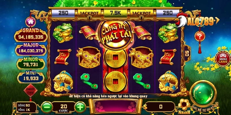 Cung Hỷ Phát Tài – Tựa Game Slot Mang Đến Vận May Cho Bạn Tại ALO789 4 Hệ thống dòng thưởng